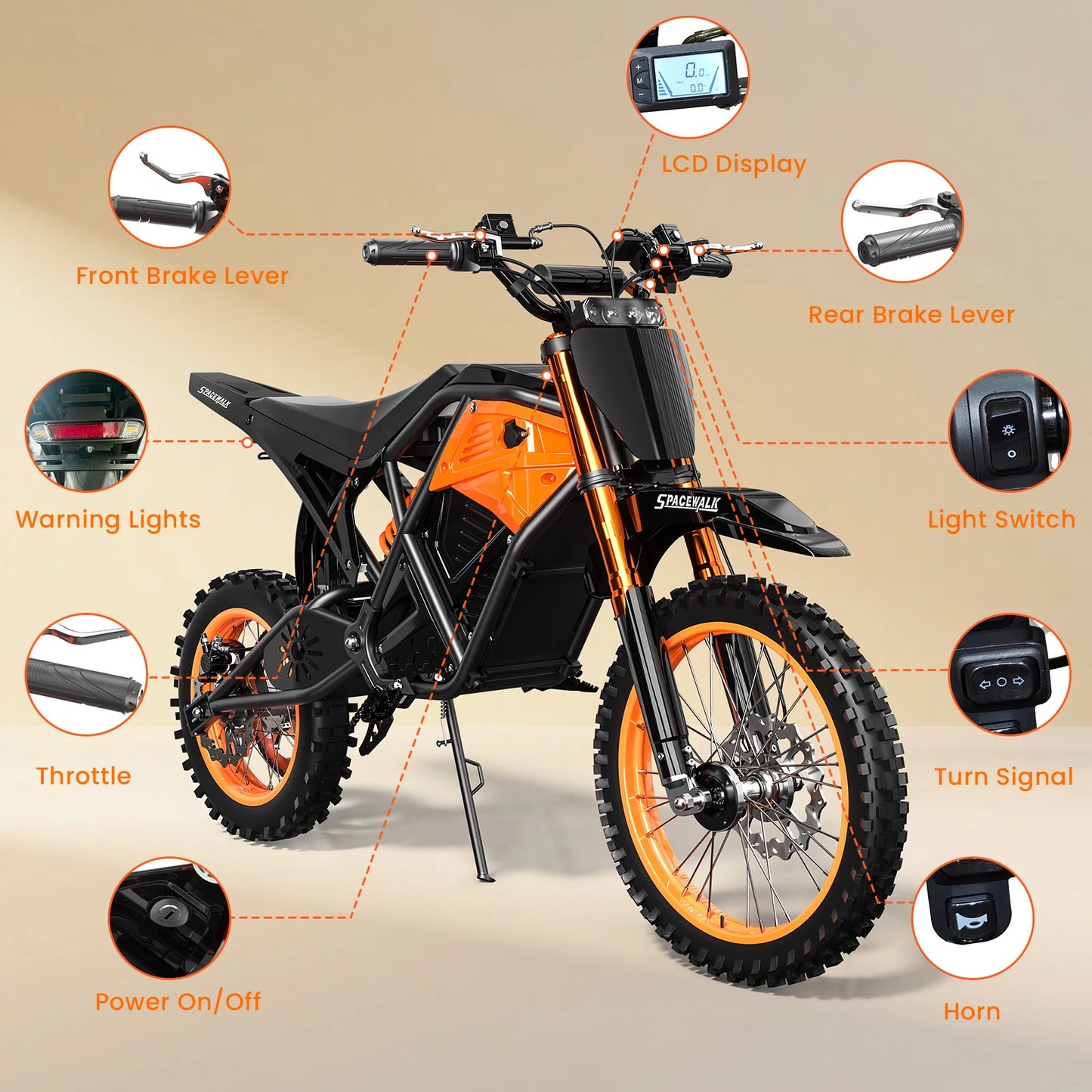 VoltRider X – 3000W Off-Road Electric Bike