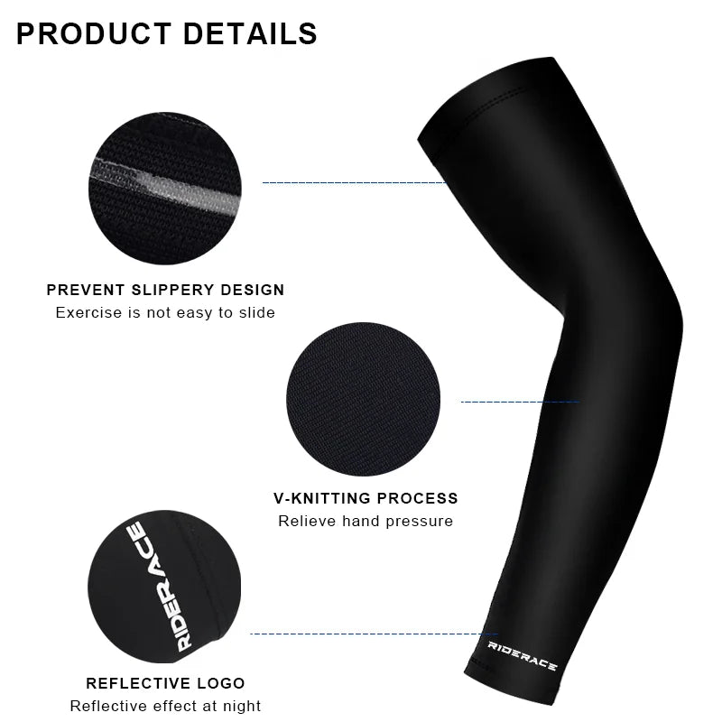 Sports Arm Sleeves – Ice Silk, Quick Dry, UV Protection