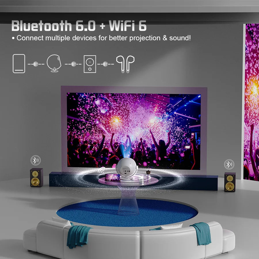 XBJ Sphere Projector – 4K Smart Cinema Anywhere