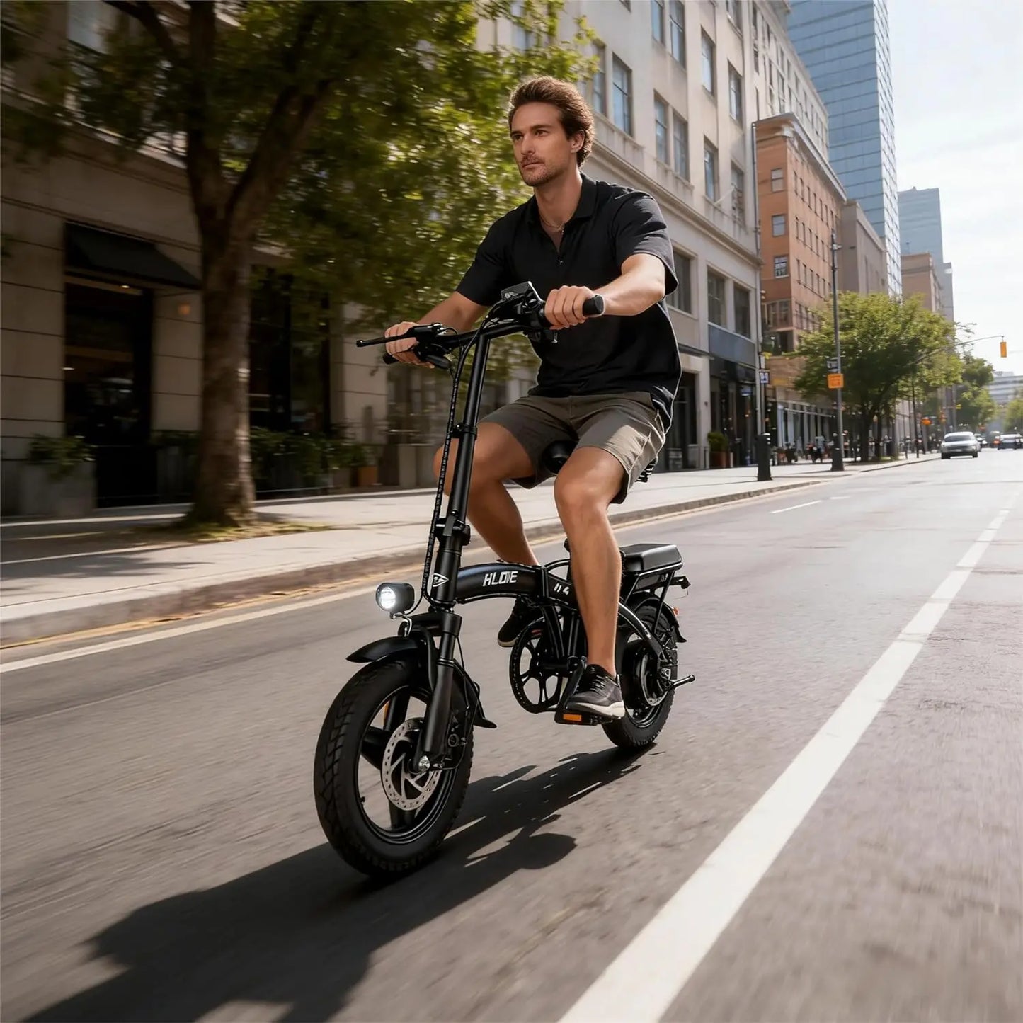 Folding Electric Bike 500W Peak 23MPH 35 Miles