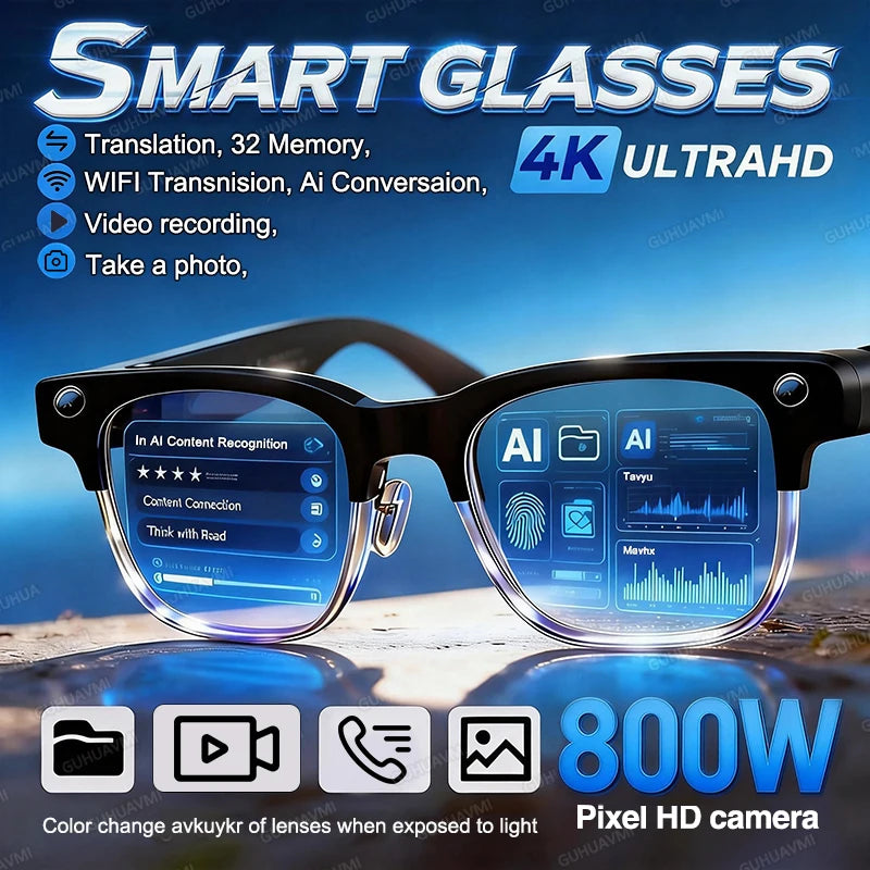 VisionX AI Glasses – Smart Vision, Hands-Free Control