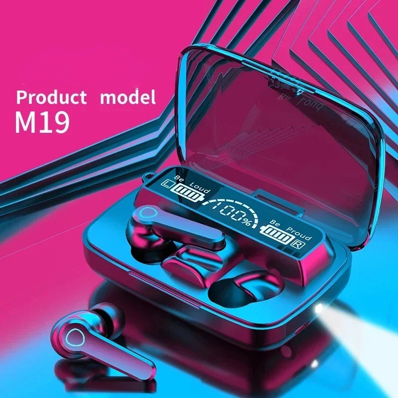 M19 AirBuds Pro – ANC, Smart Touch, LED Display
