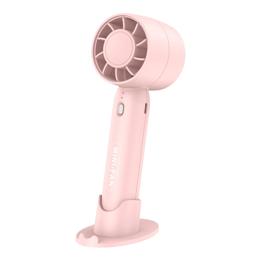 Portable Turbo Fan – Lightweight, Rechargeable, Desktop Stand