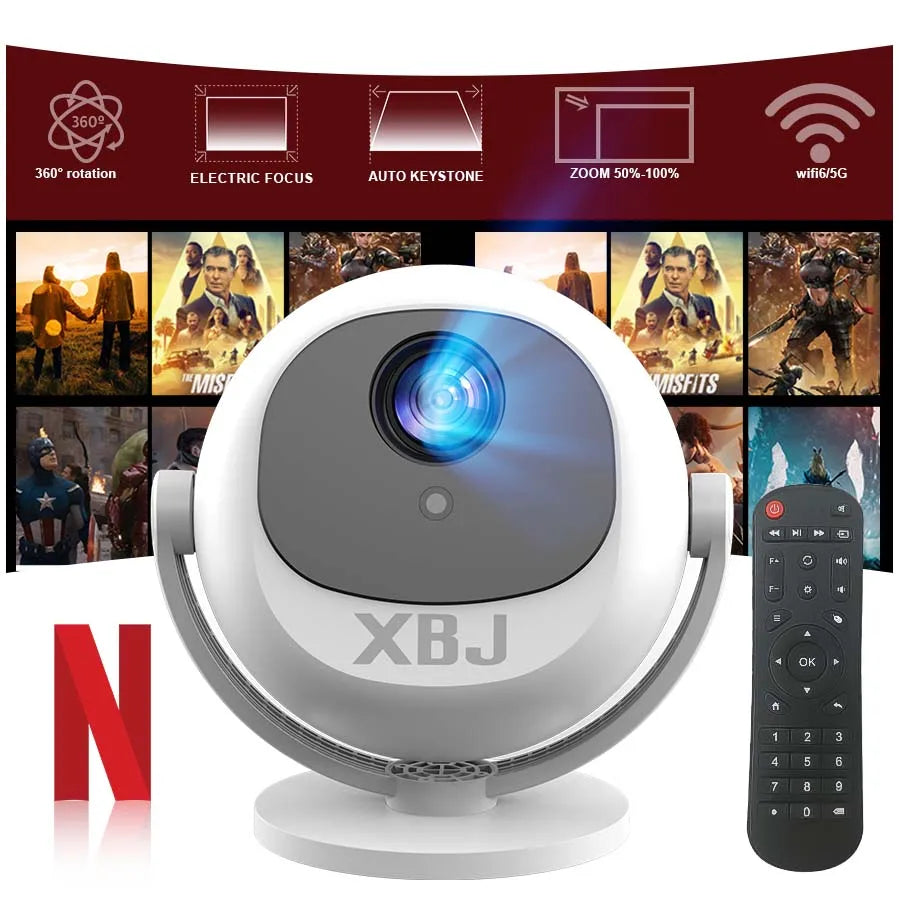 XBJ Sphere Projector – 4K Smart Cinema Anywhere