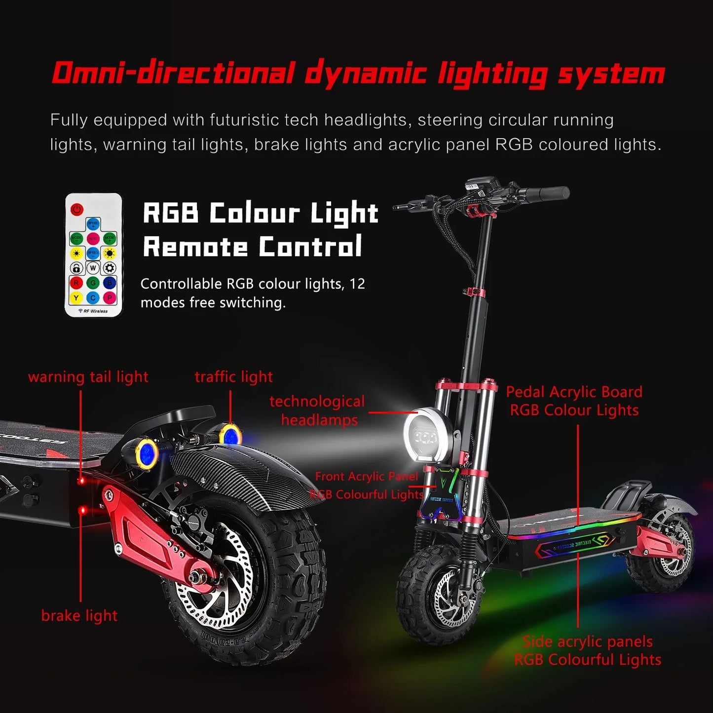 S5 Beast Scooter – 6000W Dual Motor